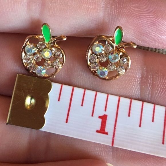 Apple Earrings  - Picture 3 of 4